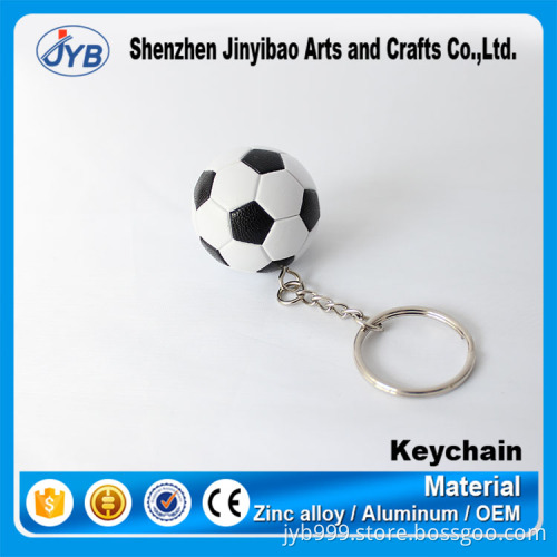 crazy hot sale type plastic football shape key chain 3d 3cm soccer keyring